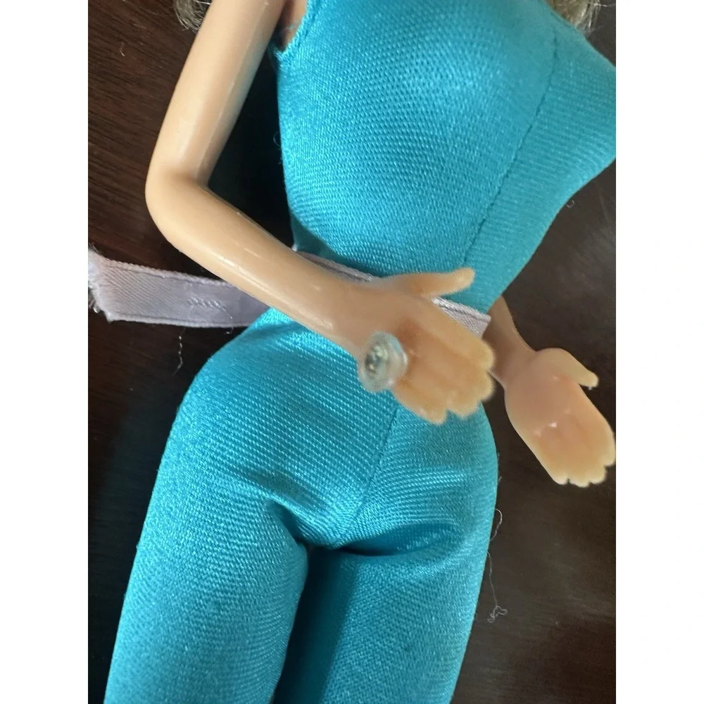 Vintage 1980s Barbie Workout‎ Aerobics Doll Blue Jumpsuit Mattel Taiwan